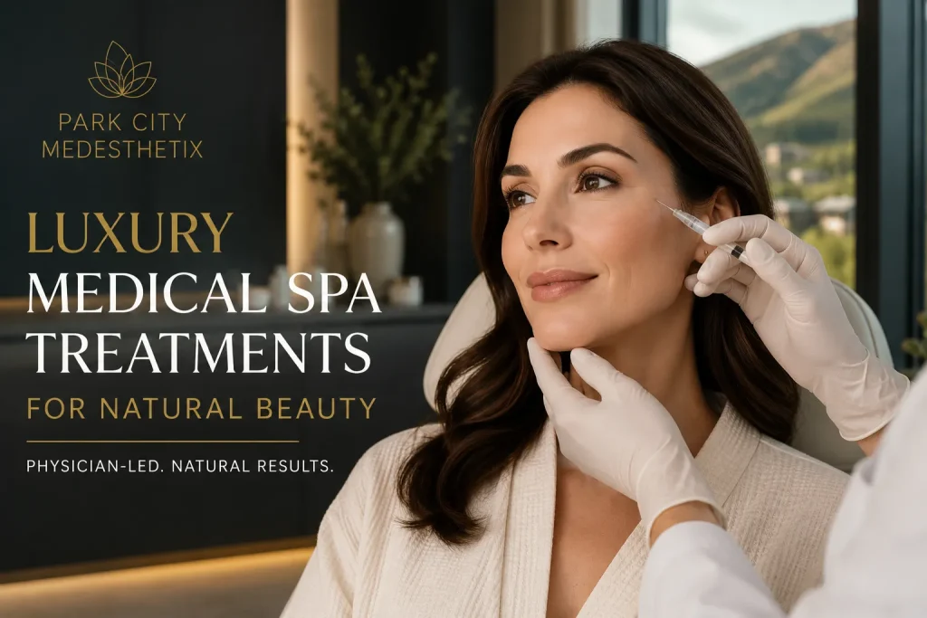 Physician performing luxury medical spa treatment on patient