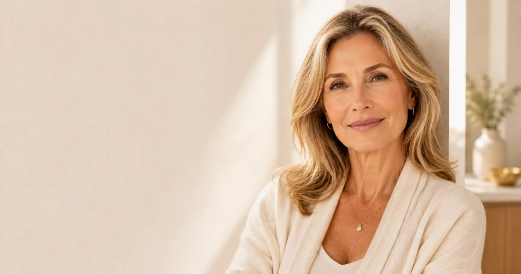 Confident Park City patient glowing after age management care